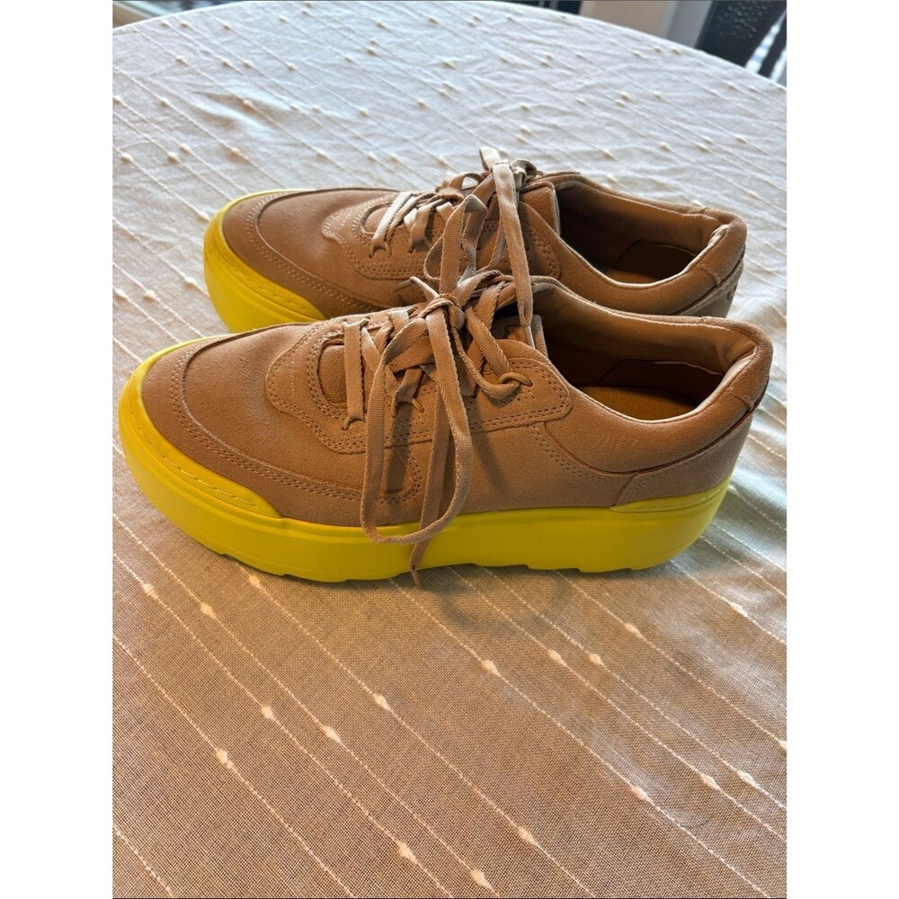 UGG MARIN MEGA LACE PLATFORM SAND / PEARFECT SHOES US 8.5 - Picture 4 of 9